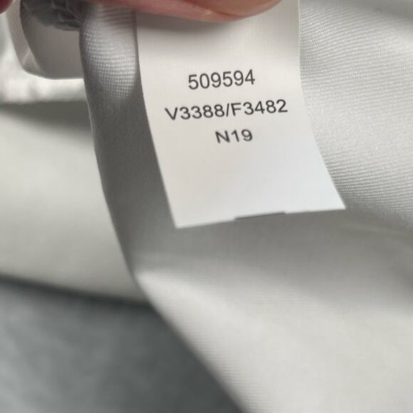 Lands End Swim Top Womens Small 6-8 White Tie Front Short Sleeve Blouson UPF 50 - Picture 11 of 15